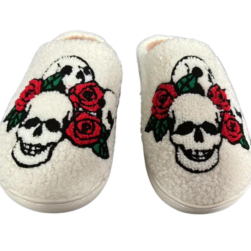 New cotton drag Halloween shoes, new suede comfortable winter warm couple soft sole soft and comfortable