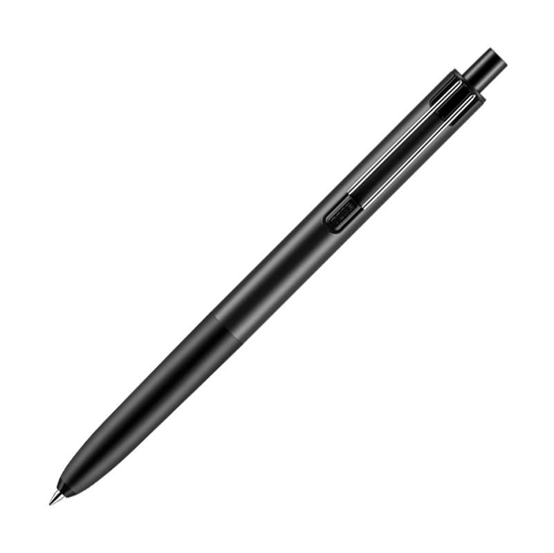 TOME Black 0.5mm Click Gel Pen with Bullet Tip for Exam and Note-taking