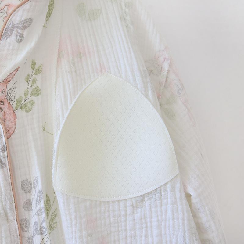 Pure Cotton Maternity Two-Piece Set: Bra-Free Crepe Skirt and Pants for Spring & Autumn - Perfect for Nursing and Delivery Room Wear