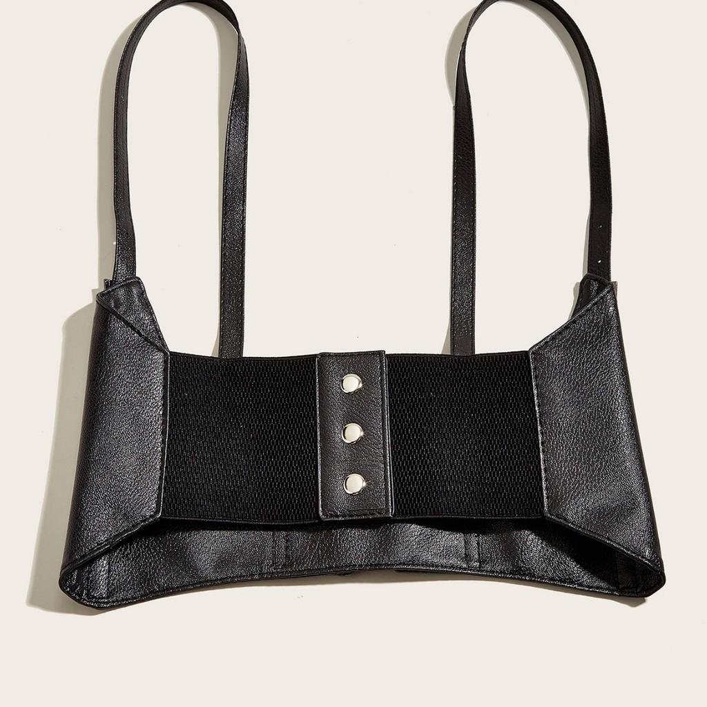 Color Solid Simple Strap Design Women Casual Strap Waist Cover For Street Wear