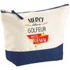 Makeup Bag - PLANETEE - Golfer Thank You Awesome - Large Size - HD Printing - Cotton - Made In France
