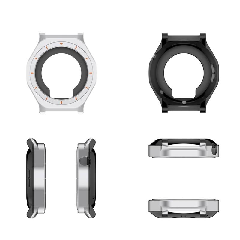 Heavy Duty Metal Case Housing Guard Sleeve Shell For Smartwatch Enhancing Durability Scratch Resistance Modern Aesthetic