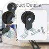 Gym Pulley Cable Wheel Multifunctional Attachment Practical Compact Black Rotation Exercise