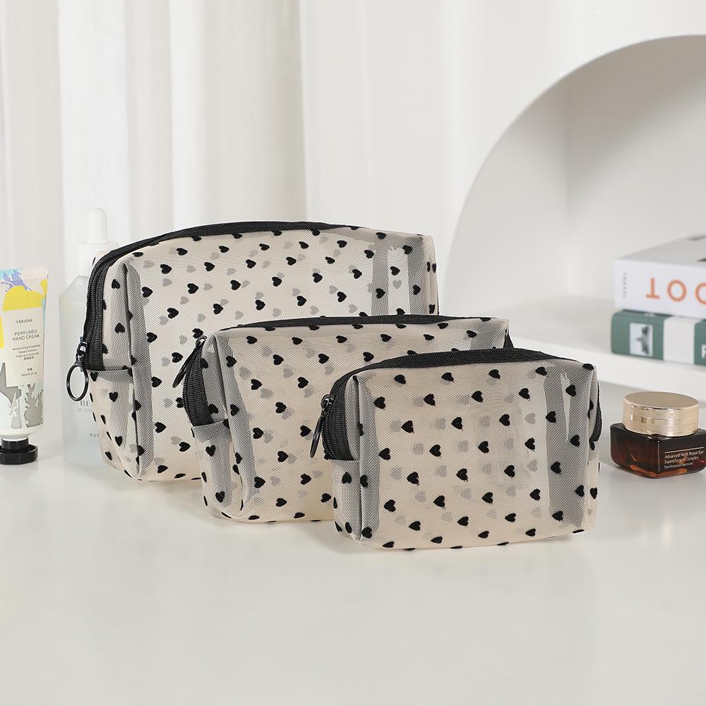 

Модная сетчатая косметичка — портативное хранилище косметики с любовью к дизайну octagonal, large, medium and small бежевый