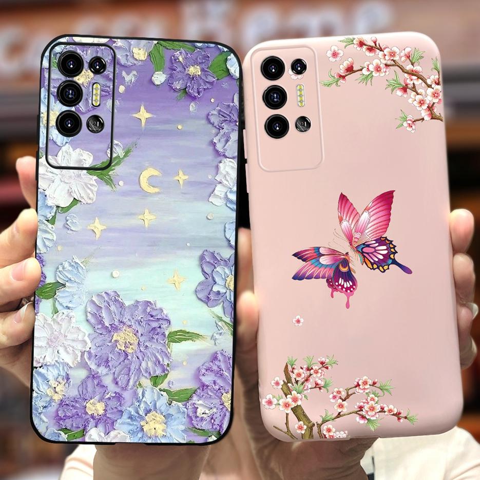 For Tecno Pova 2 Case LE7 LE7n Cute Dinosaur Cartoon Cover Soft Silicone Phone Case For Tecno Pova 2 Pova2 Back Cover 6.9'' Bags