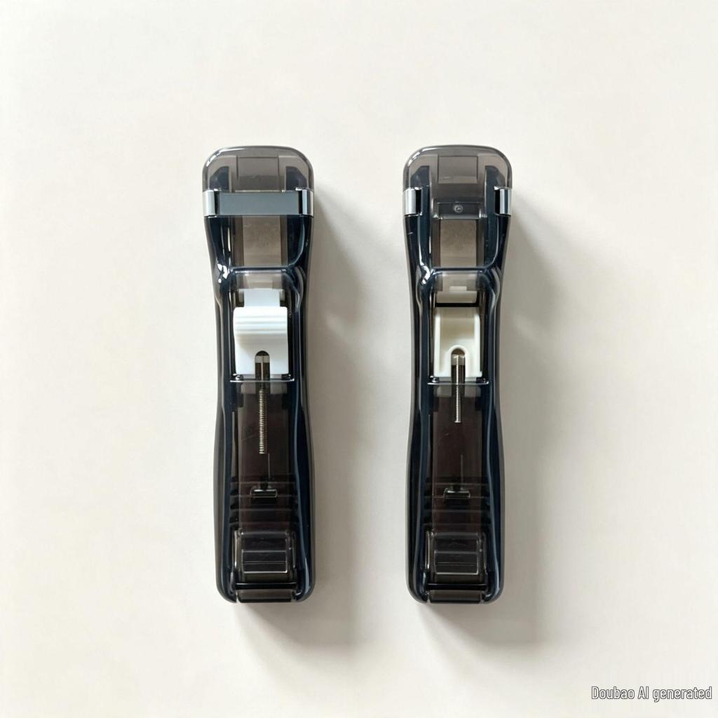 Transparent Long Tail Paper Push Clip & High-Value Stapler Clip Set for File and Roll Paper Storage
