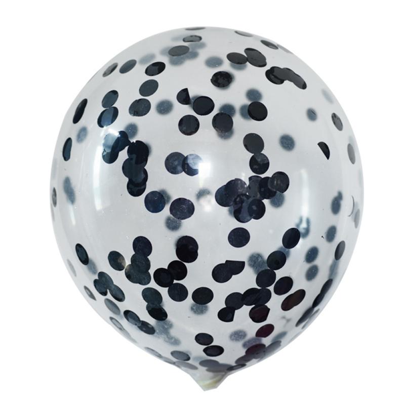 Latex  Transparent  Balloon 12-inch Sequined Confetti Holiday Wedding Decoration Confession Balloon