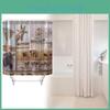 Peva Waterproof Bathroom Curtain Animal Theme Long Giraffe Zebra For Toilet And Kitchen