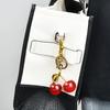 Fashionable Cherry Shaped Keychain Adorable Cherry Fashion Key Chain Stylish Keyrings Jewelry for Car Keys or Bags