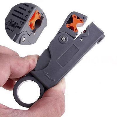 Rotierendes Koaxial-Abisolierwerkzeug Kabelschneider für Rg-58/59/62/6Qs/3C/4C/5C