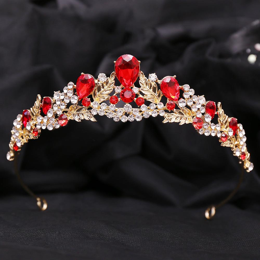 DIEZI 8 Colors Korean Elegant Crystal Tiara Crown Women Girls Party Bridal Bride Rhinestone Crown Wedding Hair Accessories