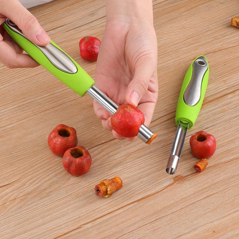 Pære Frukt Kjernefjerner i Rustfritt Stål 0.8/1/1.4/2cm Kjerne- og Frøfjerner For Eple Kirsebær Hagtorn Kjernefjerner Kjøkkenredskaper