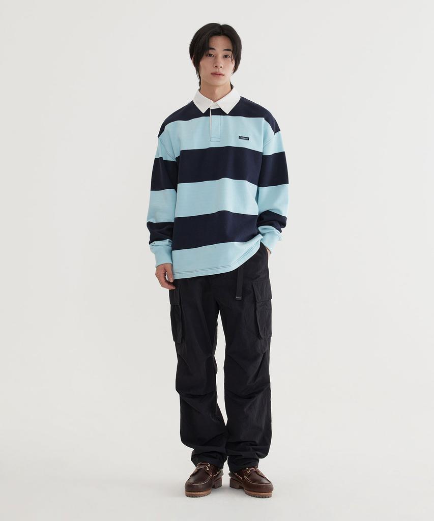 COVERNAT Semi-Wide Nylon Parachute Pants Black