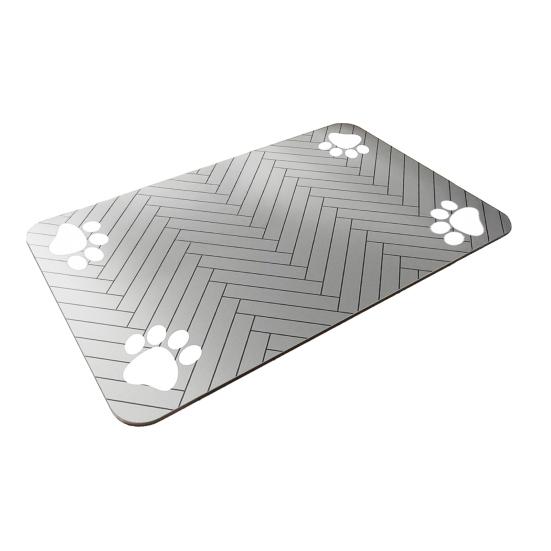 Dog Food Mat Pet Feeding Area Rug Absorbent Pet Placemat Quick Dry Water Dispenser Mat with Non-Slip Waterproof Rubber Backing for Food And Water Bowl