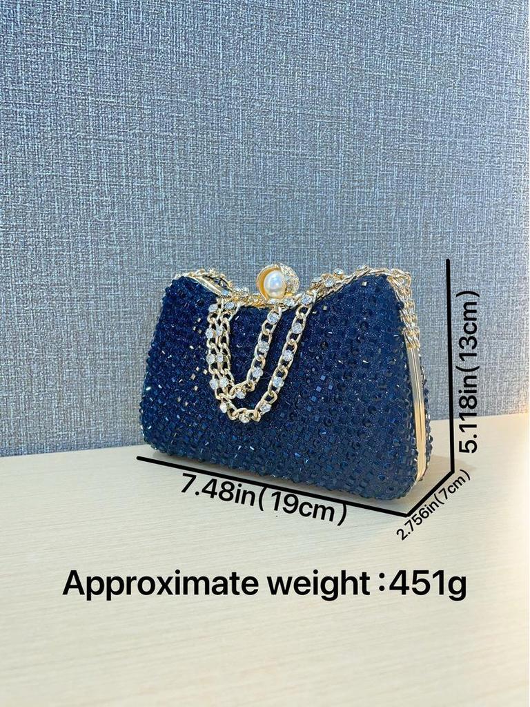 Rhinestone Crossbody Clutch Bag: Elegant Evening Handbag for Women