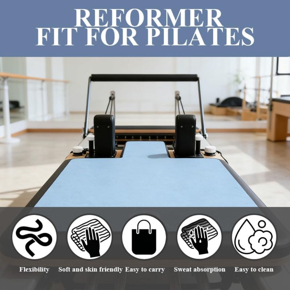 Fleece Pilates Mats Non-Slip Pilate Reformer Machine Cover Pilates Reformer Mat  Pilates Training