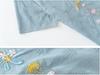 Summer Embroidered Two-Piece Home Set for Mature Women - Thin Cotton & Linen