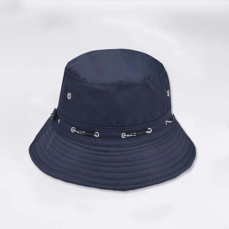 

Унисекс Летняя Панама для Защиты от Солнца – Мужская в Стиле Рыбака и Женская Солнечная Шляпа, Горячие Продажи One Size with Drawstring темно-синий