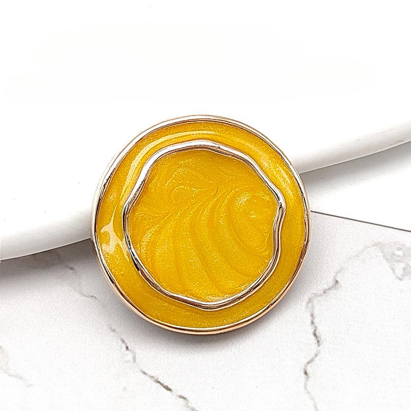 

5/10PCS Flower Resin Buttons DIY For Needlework Clothing Women Coat Suit Cardigan 18MM/21MM/25MM Sewing Button 18MM 5PCS жовтий