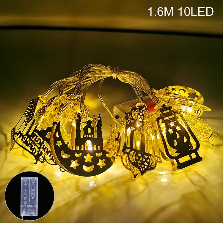 Moon Star Led String Light Ramadan Decoration 2025 Aid EID Mubarak Decor Islam Muslim Event Party Supplies Eid al-Fitr Decor