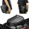 Universal Black Motorcycle Bag Rear Seat Bag Tail Pack Multifunctional Crossbody Bag Riding Gears With Outdoor Raincover