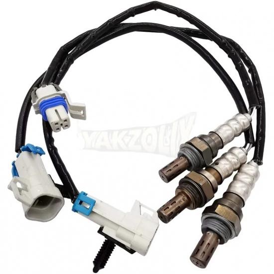 3pcs O2 Oxygen Sensor 234-4647 234-4650 234-4650 for Chevrolet Astro GMC Safari 4.3L 2000 2001 2002 Front Rear 4 Wires Lambda