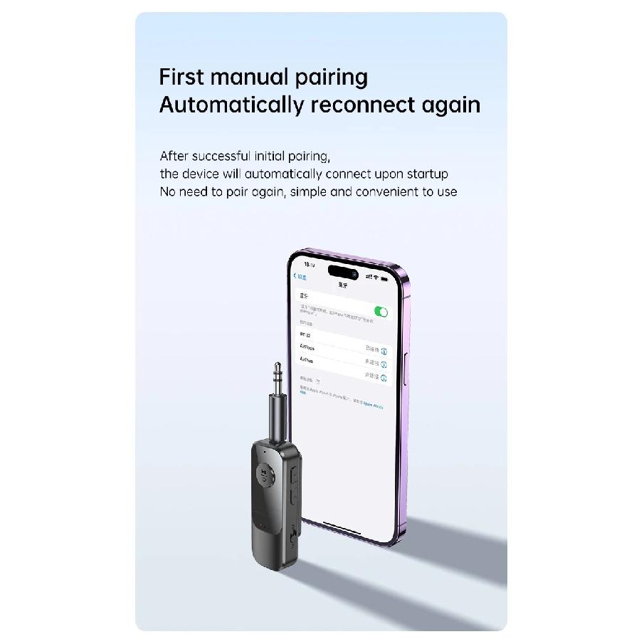 2 In 1 Wireless Bluetooth 5.3 Receiver Transmitter Adapter 3.5mm TF Jack For Car Music Audio Aux Headphones Reciever Handsfree