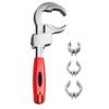 Adjustable Double-Ended Wrench Pipe Wrench for Valves/Faucets/Connecting Pipe/Shower Heads Hand Tool for Water Pipe