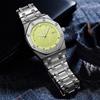 PINTIME Luxury Business Man Wristwatch Waterproof Luminous Date Men Watch Stainless Steel Fashion Quartz Watches For Men