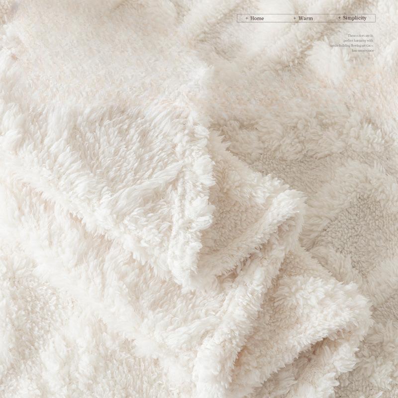 Sofa Cover Cloth Plush Autumn and Winter New Milky White Sofa Cover Slipcover Four Seasons Universal Seat Cushions Full Cover Cloth
