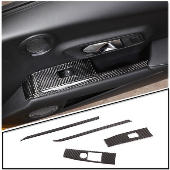 Soft Real Carbon Fiber Car Interior Kit Cover Trim For Toyota Supra A90 19-22