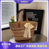 Fashion Vacation Beach Bag Women's Summer New Straw Shoulder Bag Woven Large-capacity Tote Bag