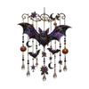 Halloween Entryway Hanging Ornament Acrylic Sun Catchers Wind Chimes with Crystal-Look Drop for Indoor Window Decors