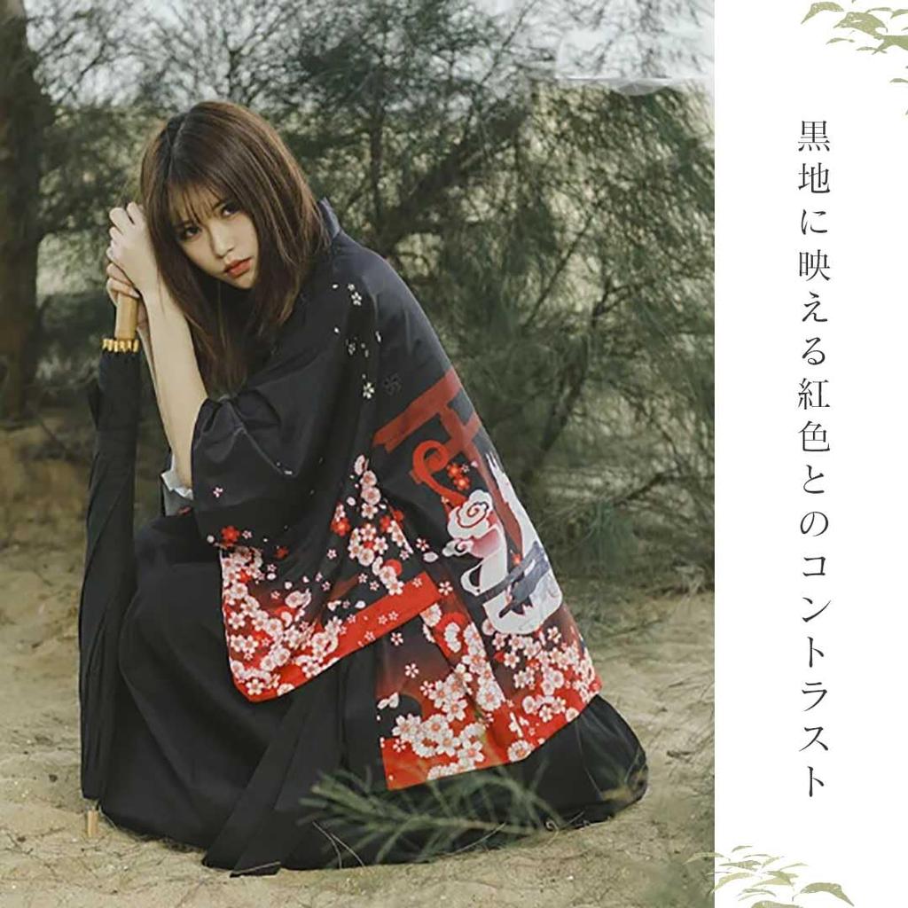 Fushimi Inari Kyoto Fuchs Haori Happi Mantel für Japanisches Japanisches Sommerfest Kostüm [AiO JAPAN] Erwachsene, Unisex, Stil, Muster, Yukata, Event,