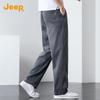JEEP Men's Lyocell Blend Summer Casual Straight-Leg Pants