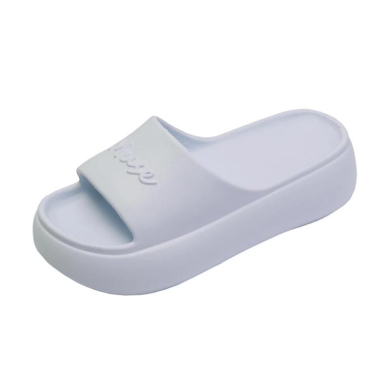 Fashion New Summer Beach Thick Sole Eva Slippers Women Thick Platform Indoor Home Slides Woman Lightweight Non Slip Bathroom Flip Flops