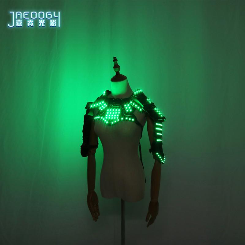 LED Cyberpunk Shawl Vest for Halloween and Cosplay Events