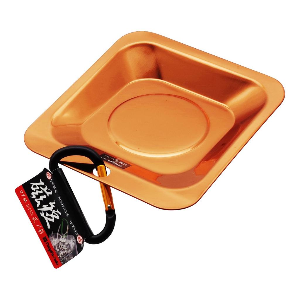 SK Mug Plate Magnetic Short 2 Mini Aya Orange W80×H80×D17mm MGT2-130(O)