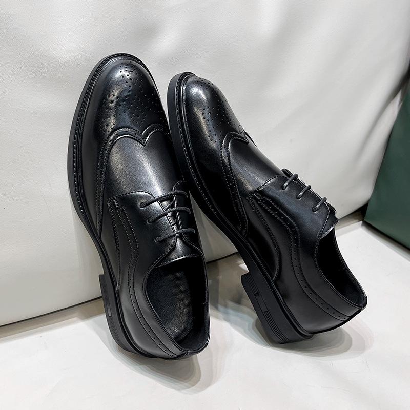 Leather Shoes Men'S Spring New Trend Business Dress Men'S Shoes Pointed British Casual Men'S Shoes 25850-T