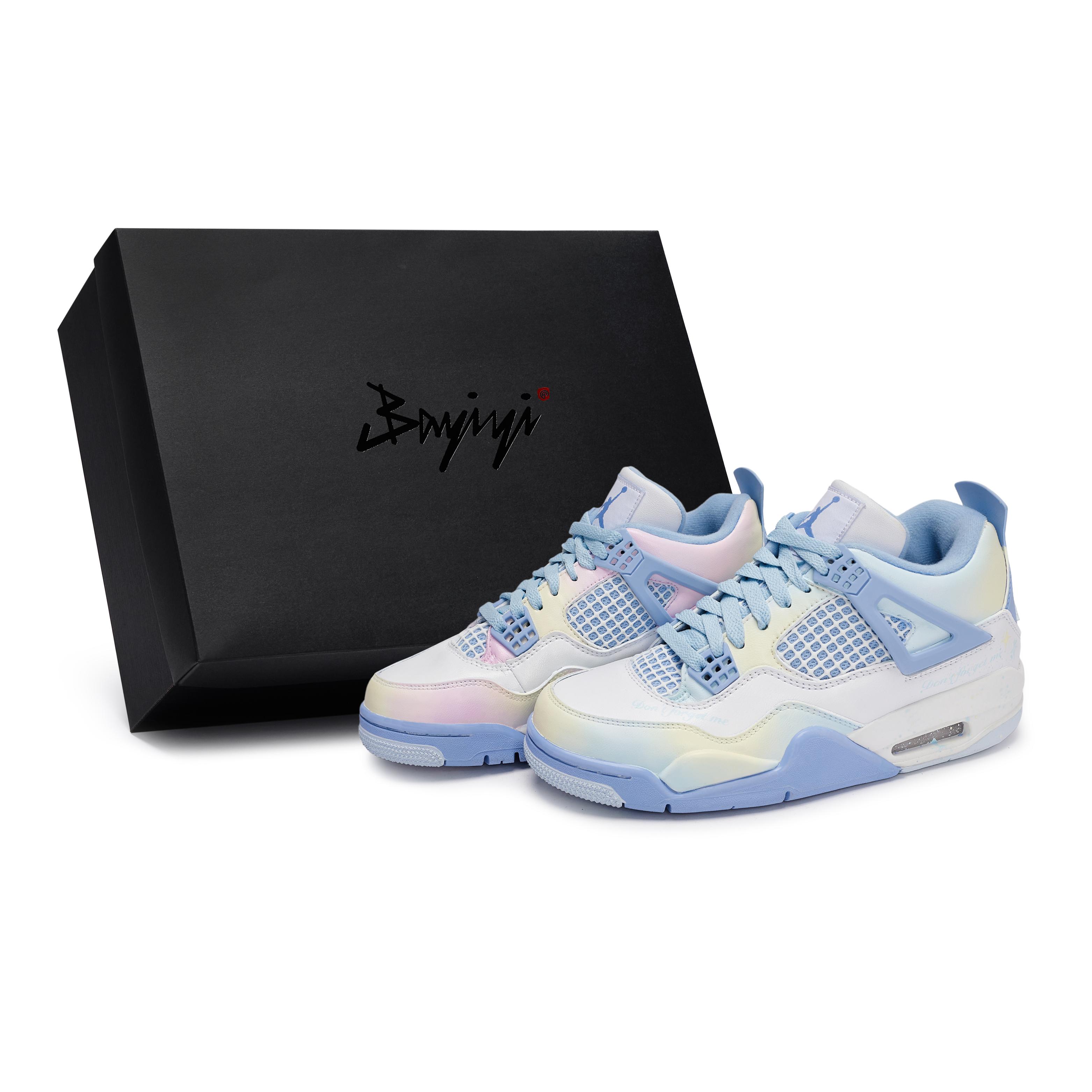 

Jordan Air Jordan 4 Vintage Basketball Shoes Women s Low Top White/Blue HV0823-100(Team80-S-BOX) 36
