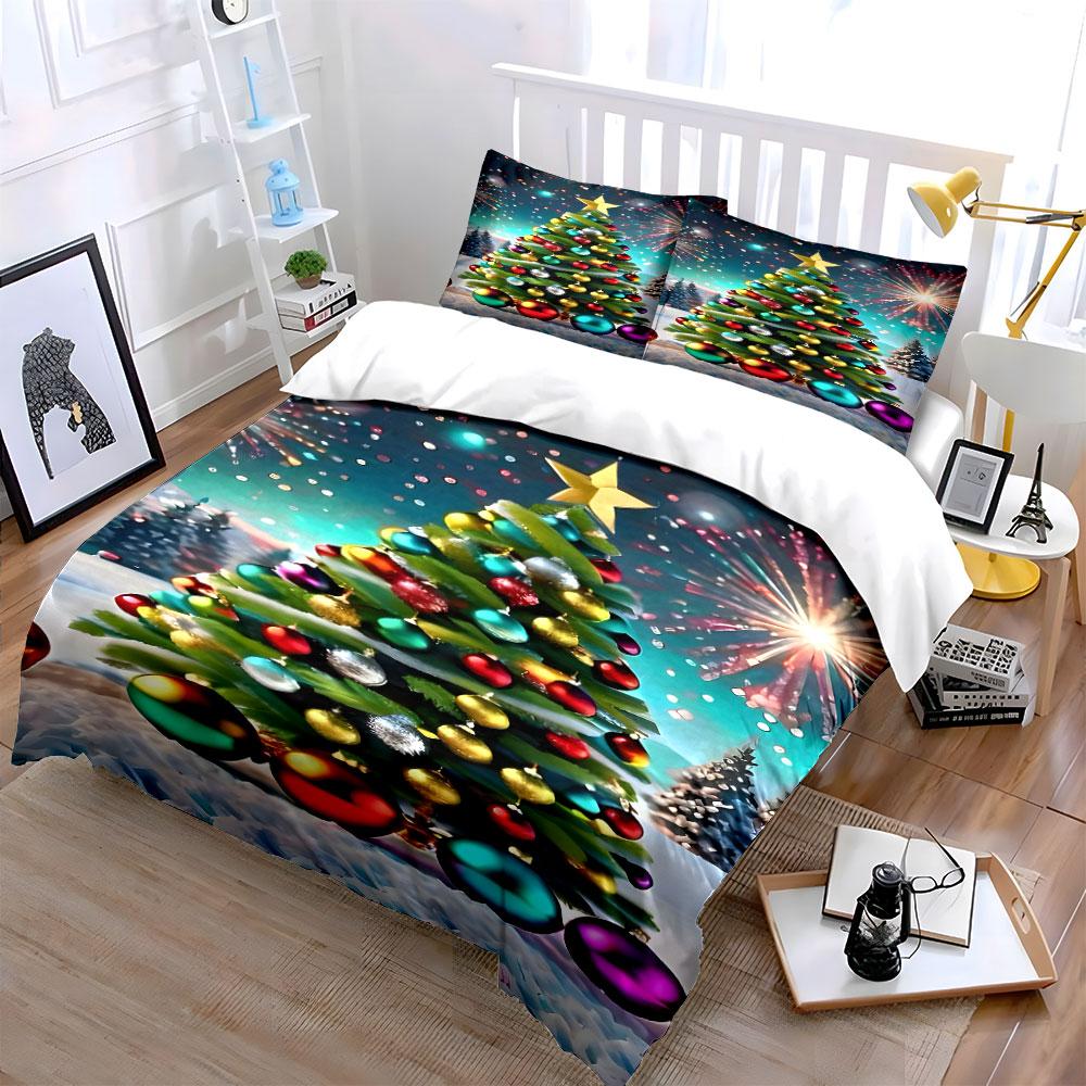 Radiant Festive Elegance Bedding Sets Duvet Cover Sets Duvet Covers Pillowcases(1*Duvet Cover 2*Pillowcases Without Duvet Insert)