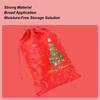 Christmas Candy Bags Non-Woven Pouch With Drawstring Christmas Wrapping Bags For Holiday Winter Party Celebration Food Candy