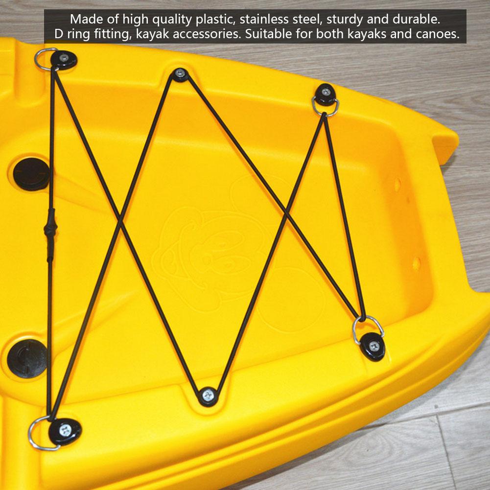 2pcs Kayak D Ring Tie Down Loop Safety Deck Fitting Accessory Parts