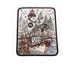 Christmas Coloring Blanket with Watercolor Pens - 100cm Soft Velvet Doodle, Fun Creative Activity