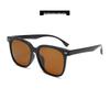 Stylish Large Frame Polarized Sunglasses - Slimming TR Square Design for Men & Women