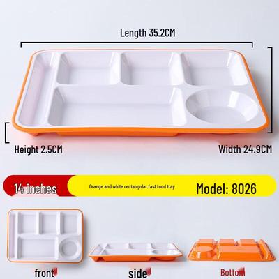 Commercial Melamine Compartmented Serving Tray