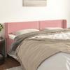 VidaXL Headboard with Ears Pink 163x16x78-88 Cm Velvet3118687