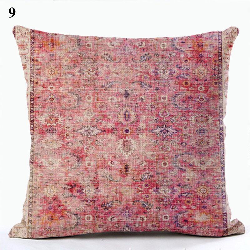 Bohemian Throw Pillows Case Brown Cushions Decorative Linen Comfortable Cover Cushion Geometric Cushion Cover Home Pillowcase