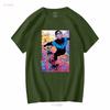 Nightwing T-Shirt lang- oder kurzärmelig vintage gewaschenes Oberteil für den Alltag mit Grafik vielseitig bequem dehnbar weich