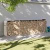 VidaXL Log Holder, Firewood Rack with Storage, Outdoor Firewood Shelf, Silver 300x45x100 364596